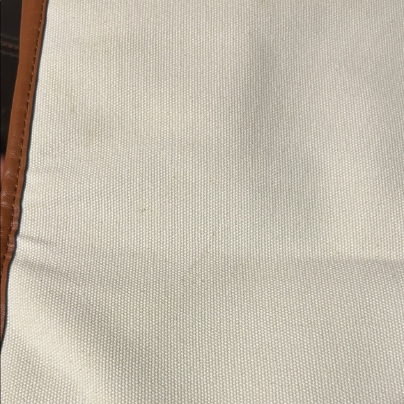 Elegant Cream and Brown Women’s Tote Bag - Picture 5 of 5